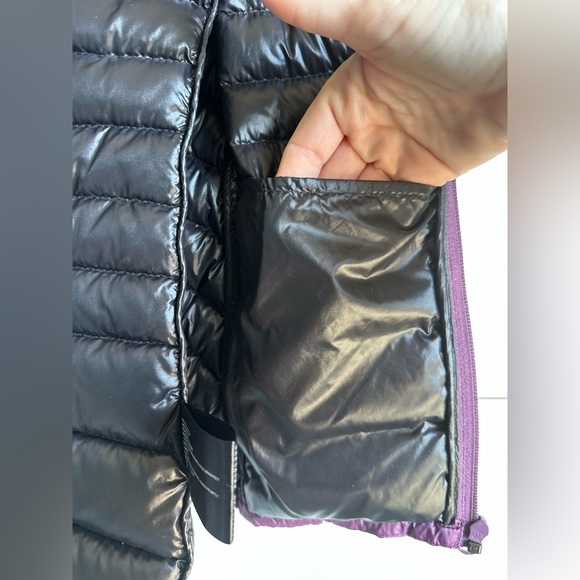 Bernardo Packable Goose Down Vest Small Purple Plum Quilted Zip Front Pockets - Picture 5 of 8